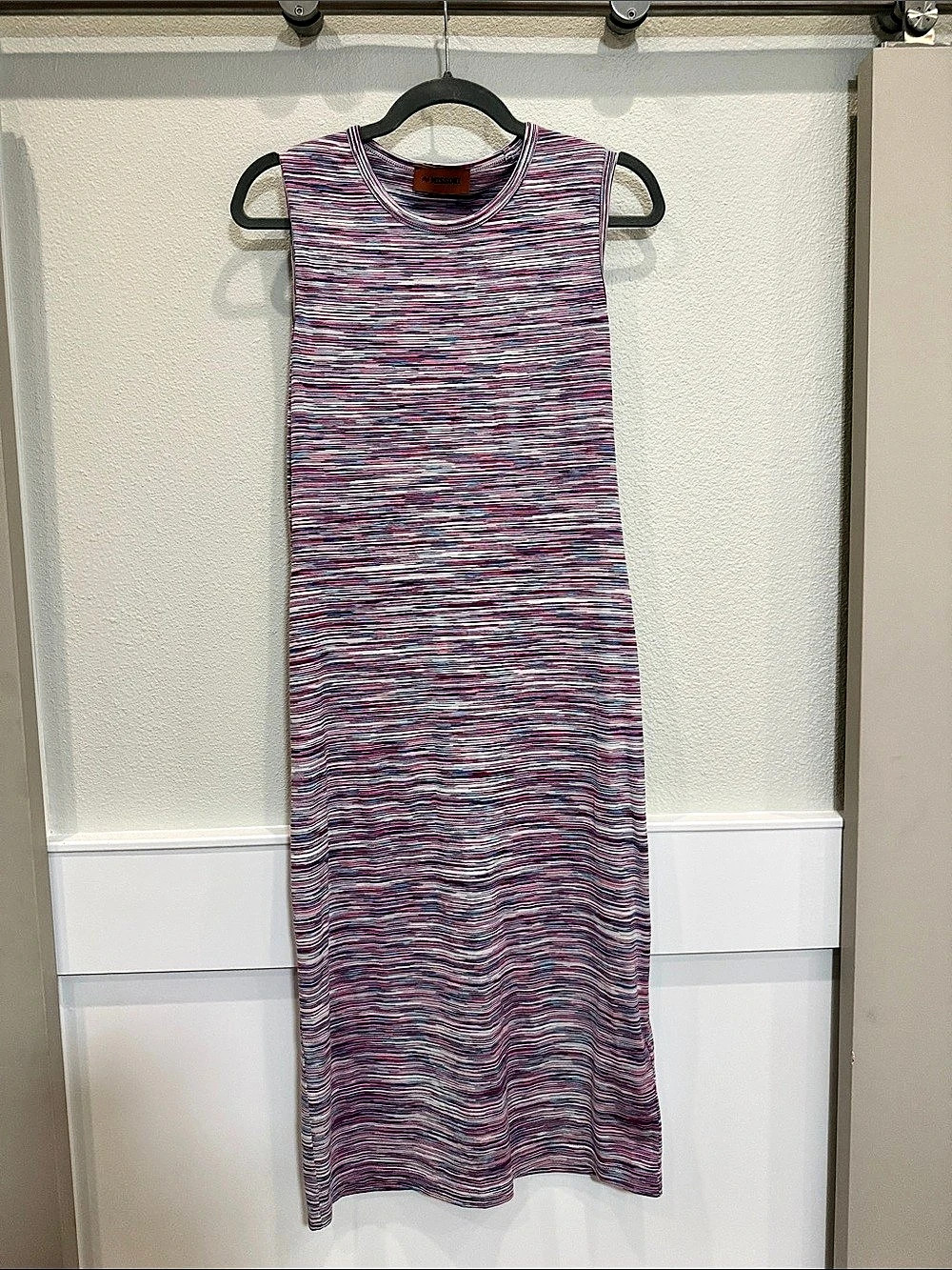 Missoni Abstract Stripe Maxi Dress Size 42 Like New